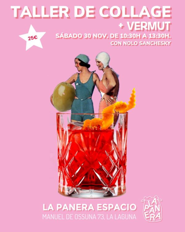 cartel del taller de collage